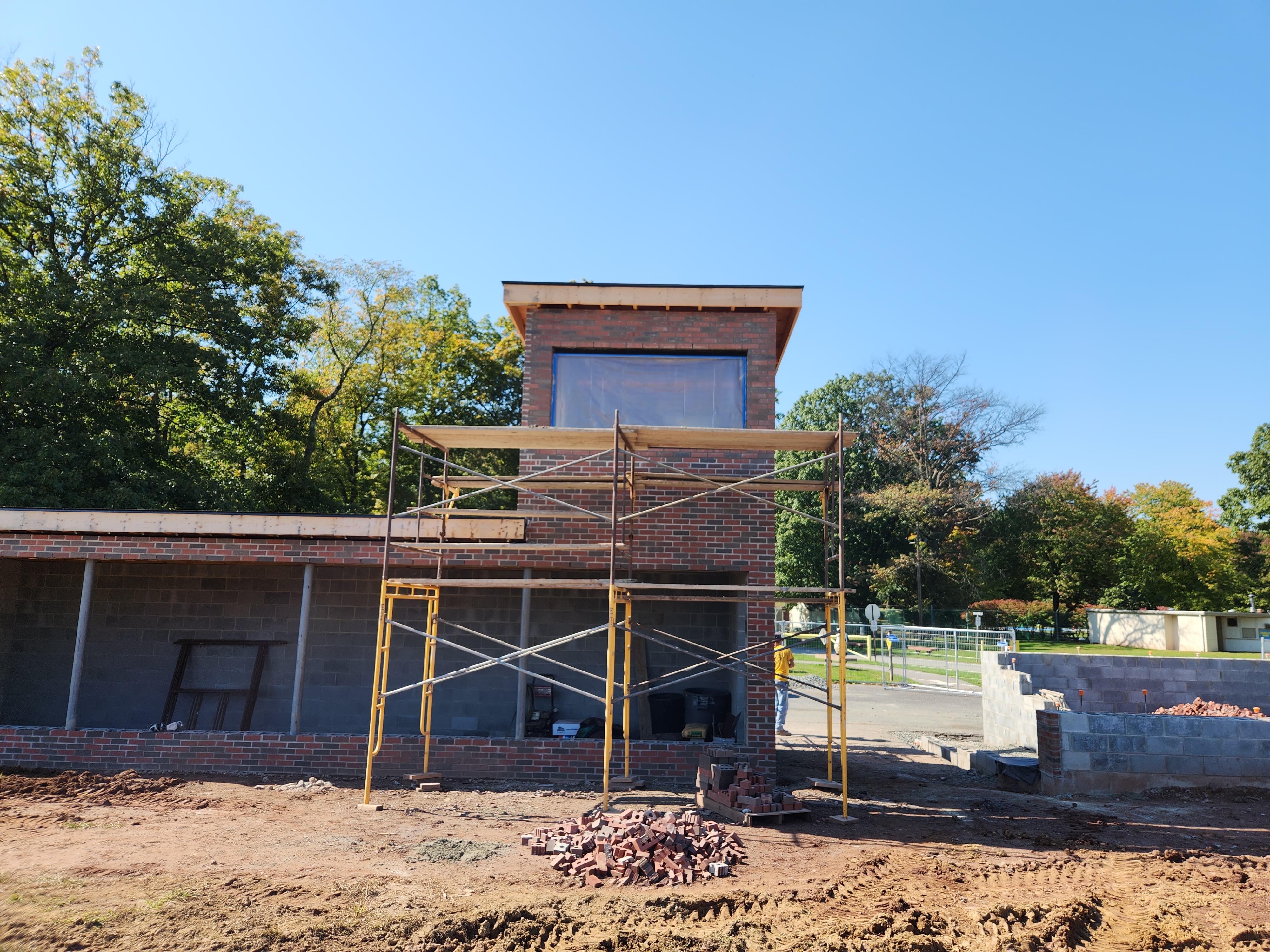 brick on dugout