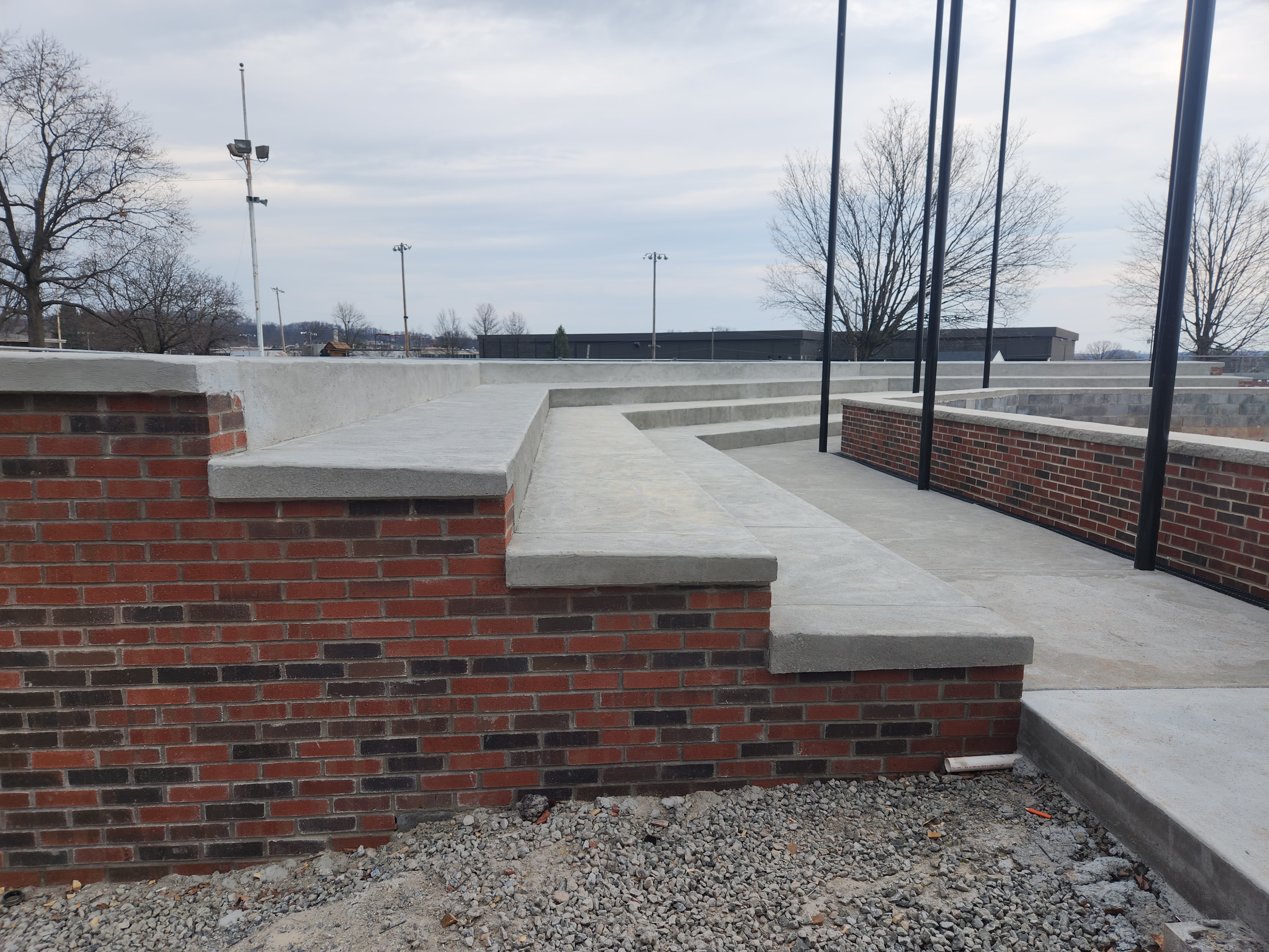 completed bleacher concrete