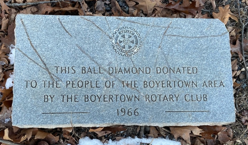 original dedication marker