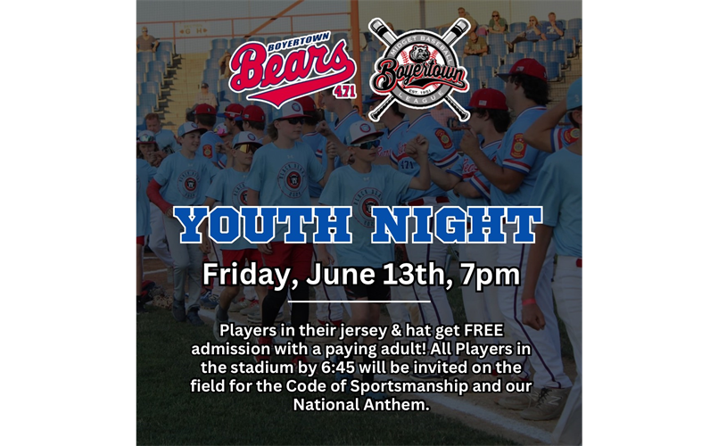 Come out to BMBL night at the Legion Bears!